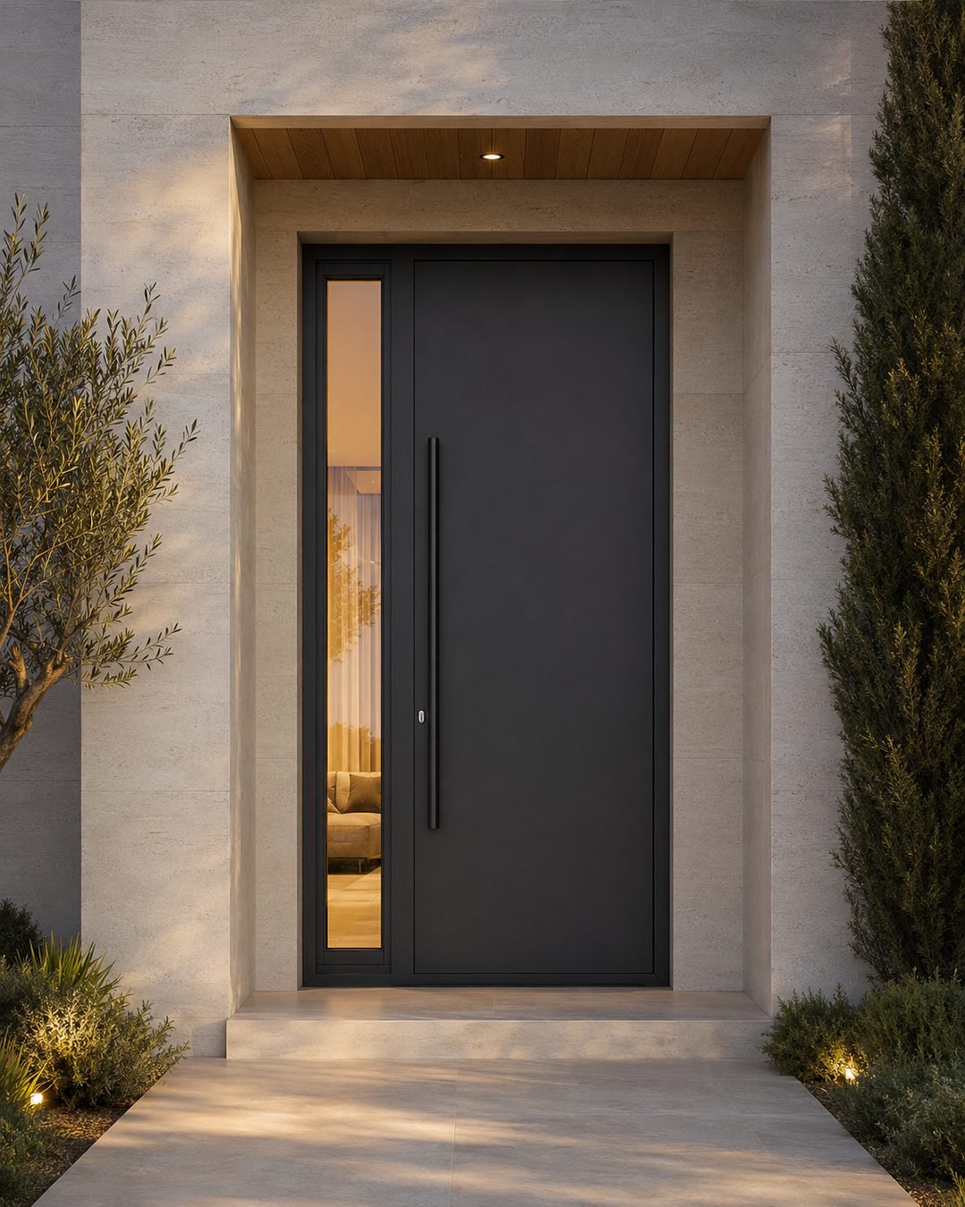 Modern entrance